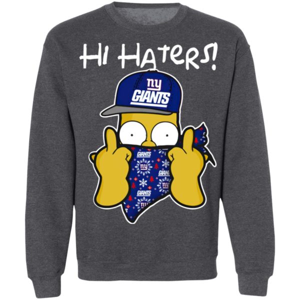 Hi Hater The Simpsons Christmas Gangster New York Giants Shirt