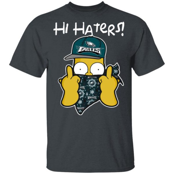 Hi Hater The Simpsons Christmas Gangster Philadelphia Eagles Shirt