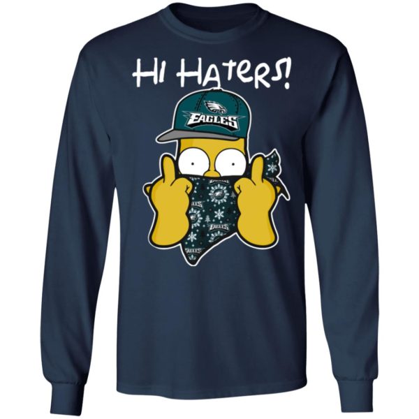 Hi Hater The Simpsons Christmas Gangster Philadelphia Eagles Shirt