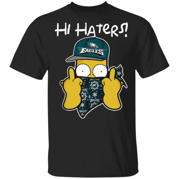 Hi Hater The Simpsons Christmas Gangster Philadelphia Eagles Shirt