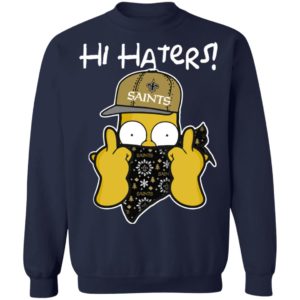 Hi Hater The Simpsons Christmas Gangster New Orleans Saints Shirt