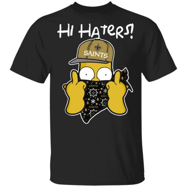 Hi Hater The Simpsons Christmas Gangster New Orleans Saints Shirt