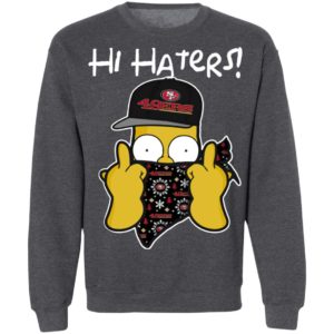 Hi Hater The Simpsons Christmas Gangster San Francisco 49ers Shirt