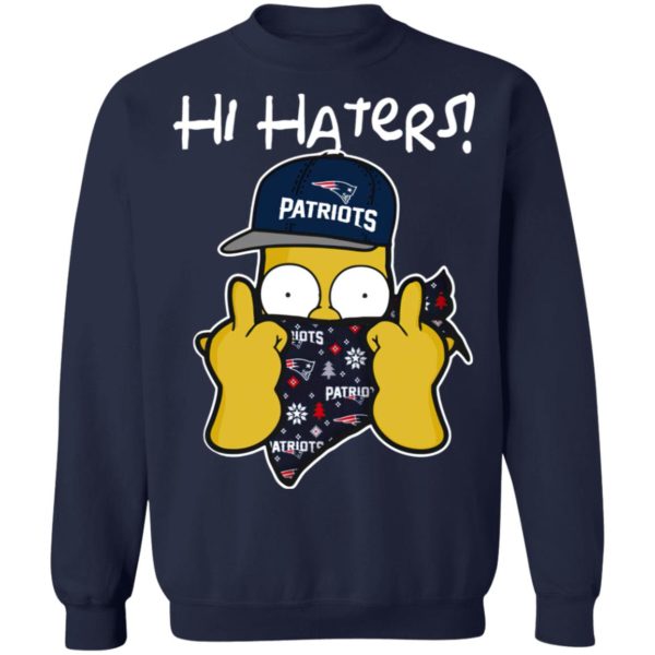 Hi Hater The Simpsons Christmas Gangster New England Patriots Shirt