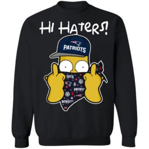 Hi Hater The Simpsons Christmas Gangster New England Patriots Shirt