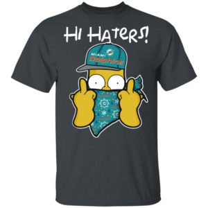 Hi Hater The Simpsons Christmas Gangster Miami Dolphins Shirt