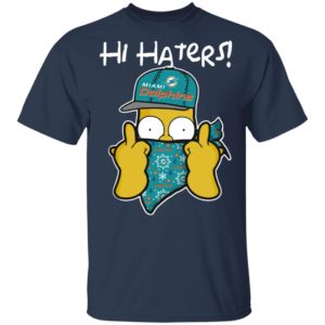 Hi Hater The Simpsons Christmas Gangster Miami Dolphins Shirt