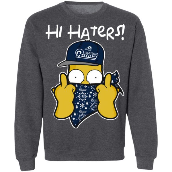 Hi Hater The Simpsons Christmas Gangster Los Angeles Rams Shirt