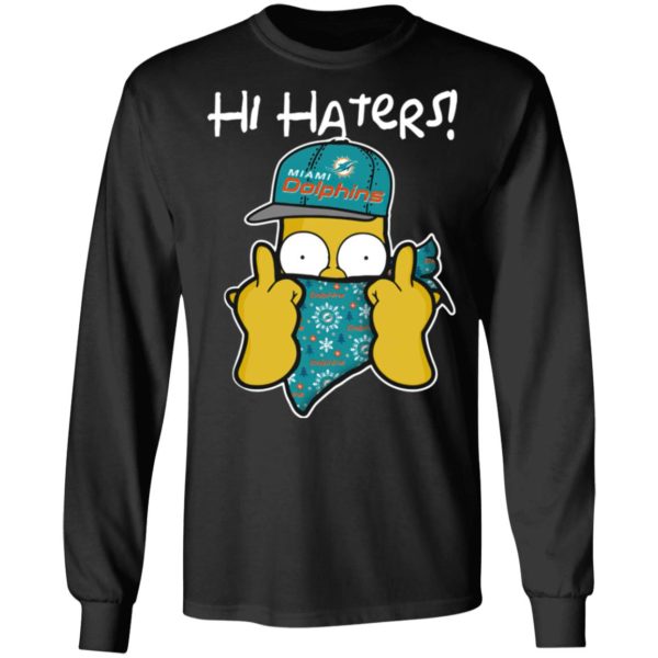 Hi Hater The Simpsons Christmas Gangster Miami Dolphins Shirt