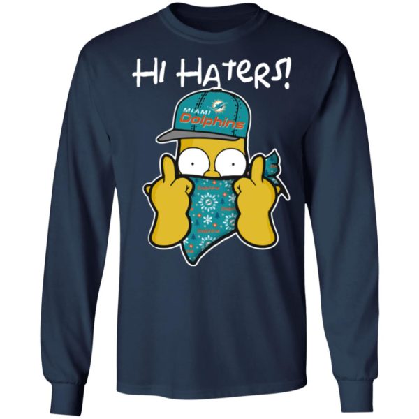 Hi Hater The Simpsons Christmas Gangster Miami Dolphins Shirt