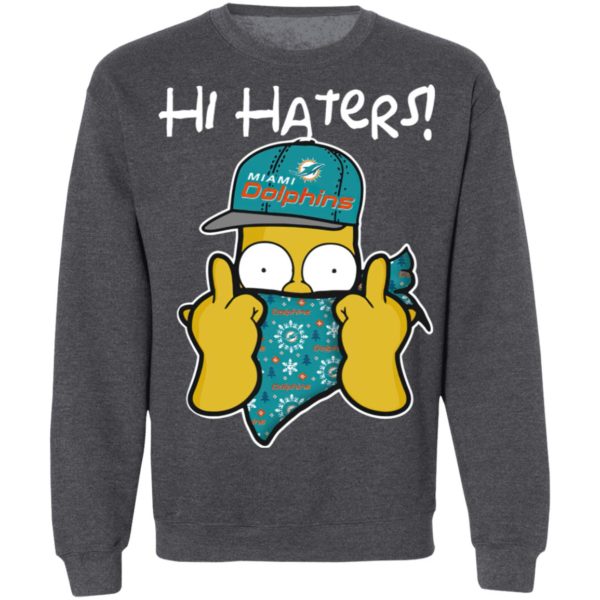 Hi Hater The Simpsons Christmas Gangster Miami Dolphins Shirt