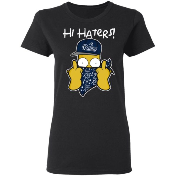 Hi Hater The Simpsons Christmas Gangster Los Angeles Rams Shirt