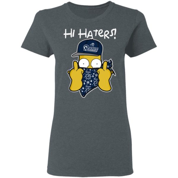 Hi Hater The Simpsons Christmas Gangster Los Angeles Rams Shirt