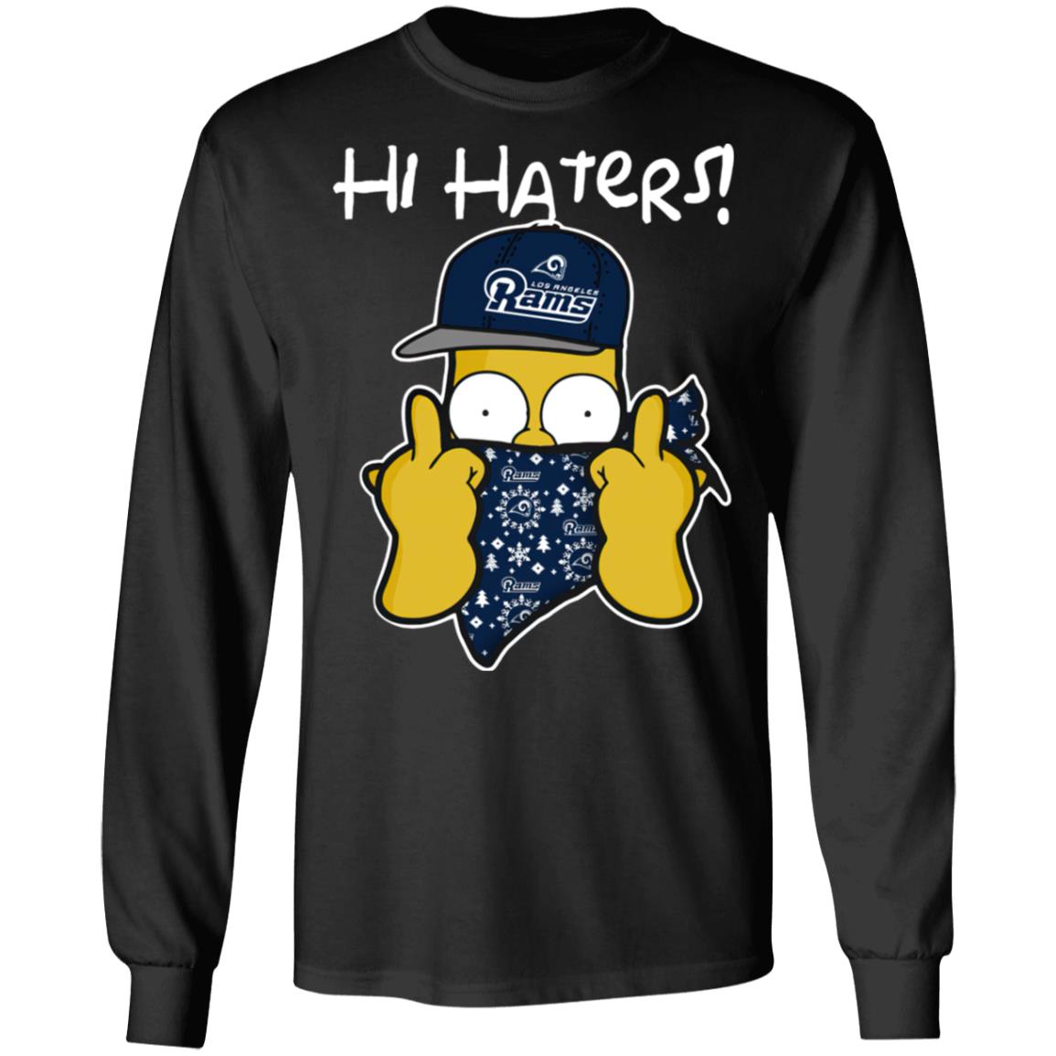 The Simpsons Christmas Gangster Hi Hater Los Angeles Rams T-Shirt - T-shirts  Low Price