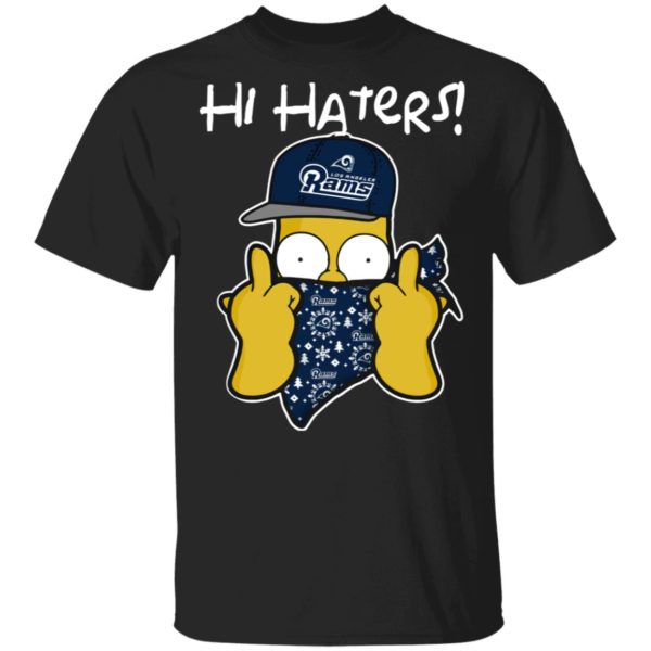 Hi Hater The Simpsons Christmas Gangster Los Angeles Rams Shirt