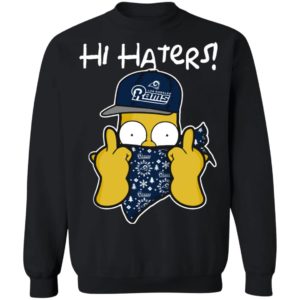 Hi Hater The Simpsons Christmas Gangster Los Angeles Rams Shirt