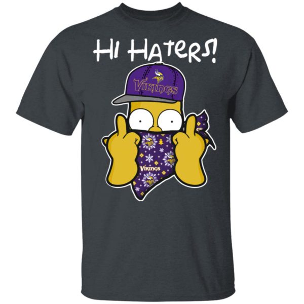 Hi Hater The Simpsons Christmas Gangster Minnesota Vikings Shirt