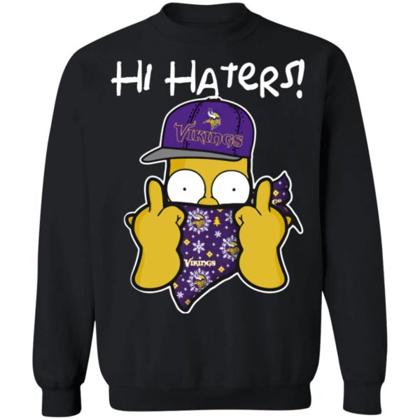 Hi Hater The Simpsons Christmas Gangster Minnesota Vikings Shirt