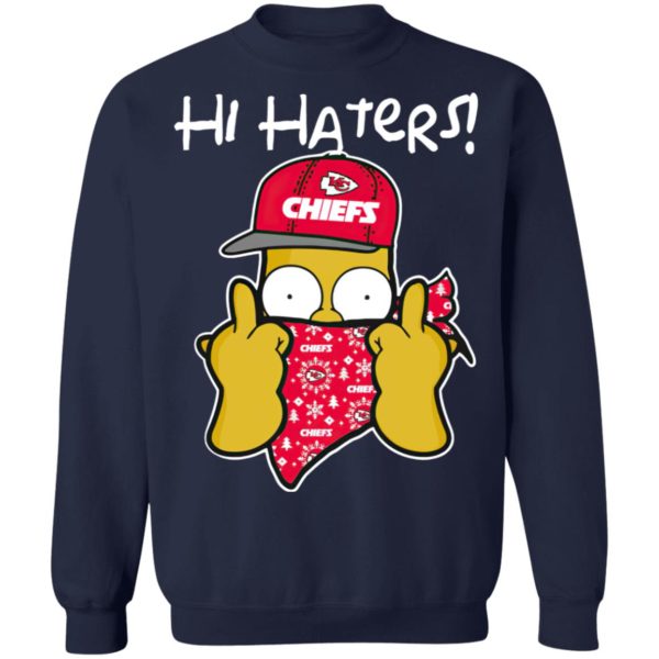 Hi Hater The Simpsons Christmas Gangster Kansas City Chiefs Shirt