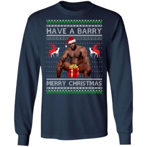Have A Barry Merry Christmas Funny Barry Wood Ugly Christmas Sweatshirt
