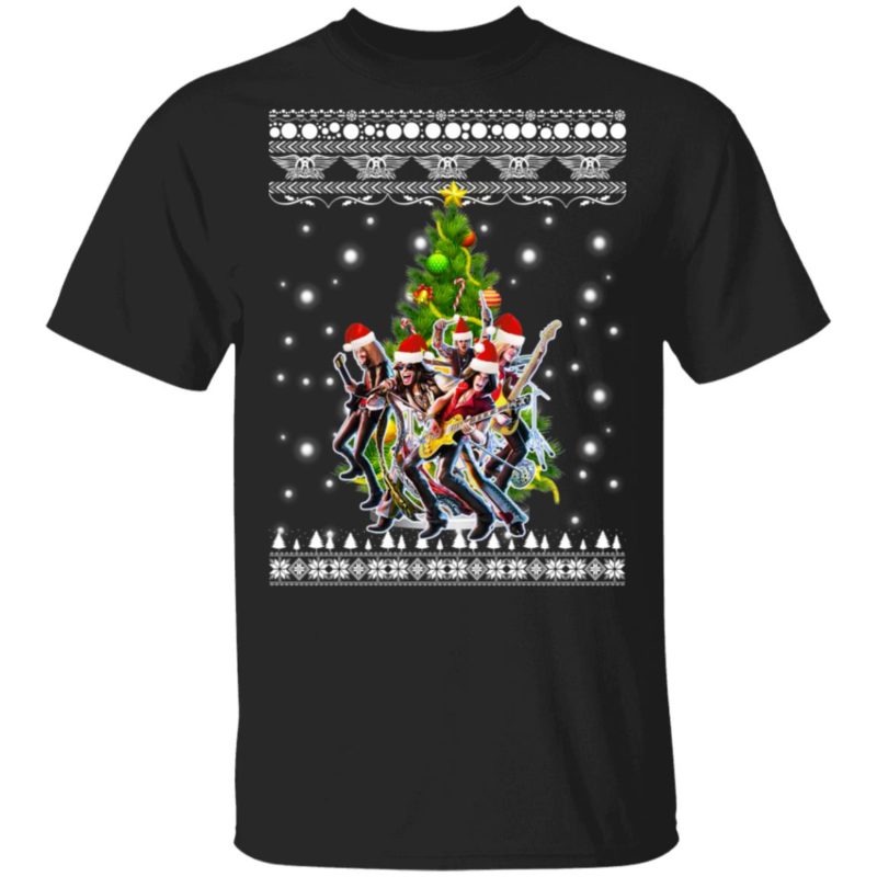 Aerosmith Christmas Tree Ugly Christmas Sweater