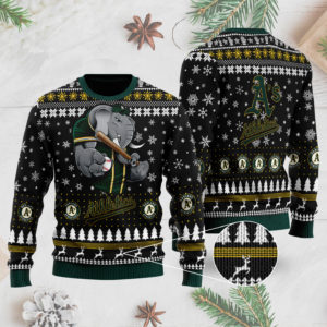 Oakland Athletics 3D Ugly Christmas Sweater