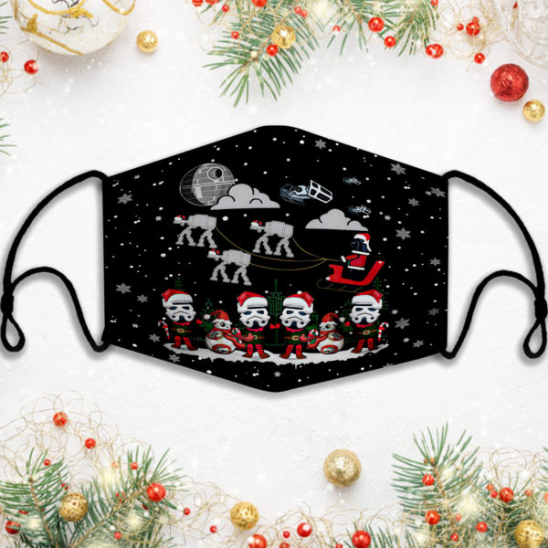 Merry Christmas Santa Darth Vader Face Mask