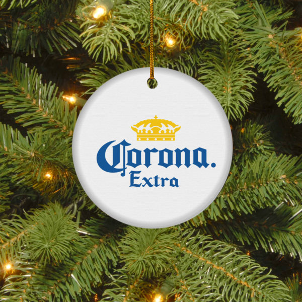 Corona Extra Merry Christmas Circle Ornament