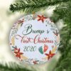 Baby Announcement Baby Bump?s First Christmas Decorative Ornament
