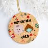 2020 Succ?d Caztus Funny Quarantine Christmas Pandemic Christmas Decorative Ornament