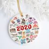 2020 Succ?d Caztus Funny Quarantine Christmas Pandemic Christmas Decorative Ornament
