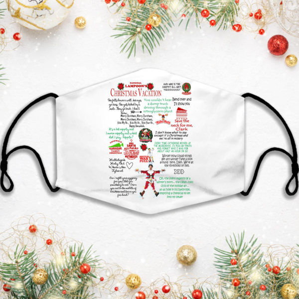 Christmas Vacation Quotes Christmas Face Mask