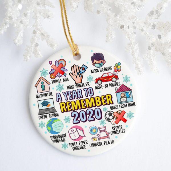 2020 A Year To Remember Quarantine Christmas Ornament
