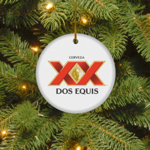 Dos Equis Merry Christmas Circle Ornament