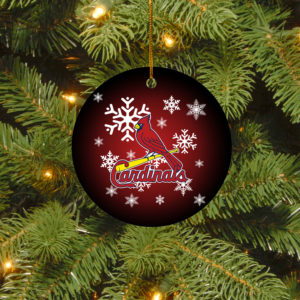 St. Louis Cardinals Merry Christmas Circle Ornament