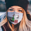 Snoopy and Woodstock Merry Anaheim Ducks Christmas face mask