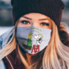 Snoopy and Woodstock Merry Montreal Canadiens Christmas face mask