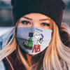 Snoopy and Woodstock Merry New York Knicks Christmas face mask