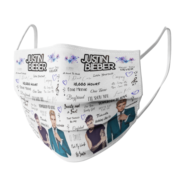 Justin Bieber face mask