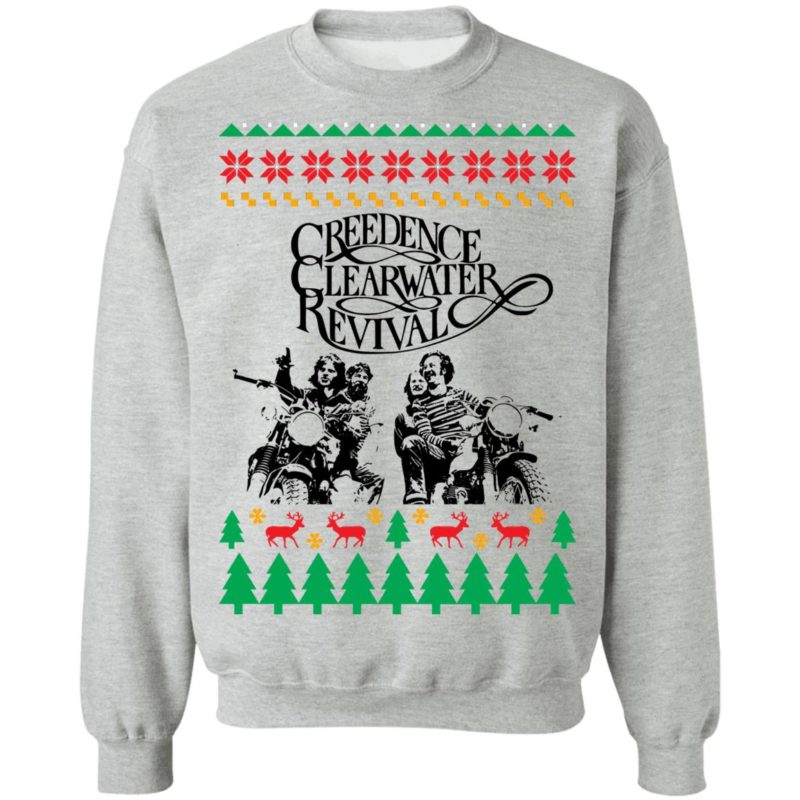 Creedence Clearwater Revival Band Ugly Christmas Sweater