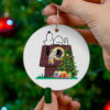 Tennessee Titans Snoopy Christmas Circle Ornament