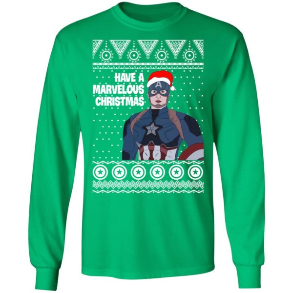 Captain America Have A Marvelous Christmas Avengers Ugly Christmas Sweater