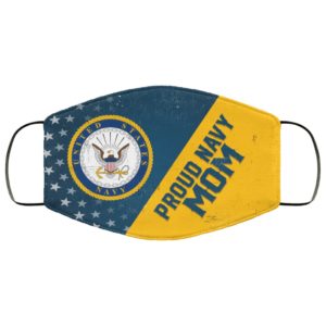 Proud Navy Mom US Navy Face Mask