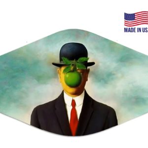 Rene Magritte The Son Of Man Mask Reusable Face Mask