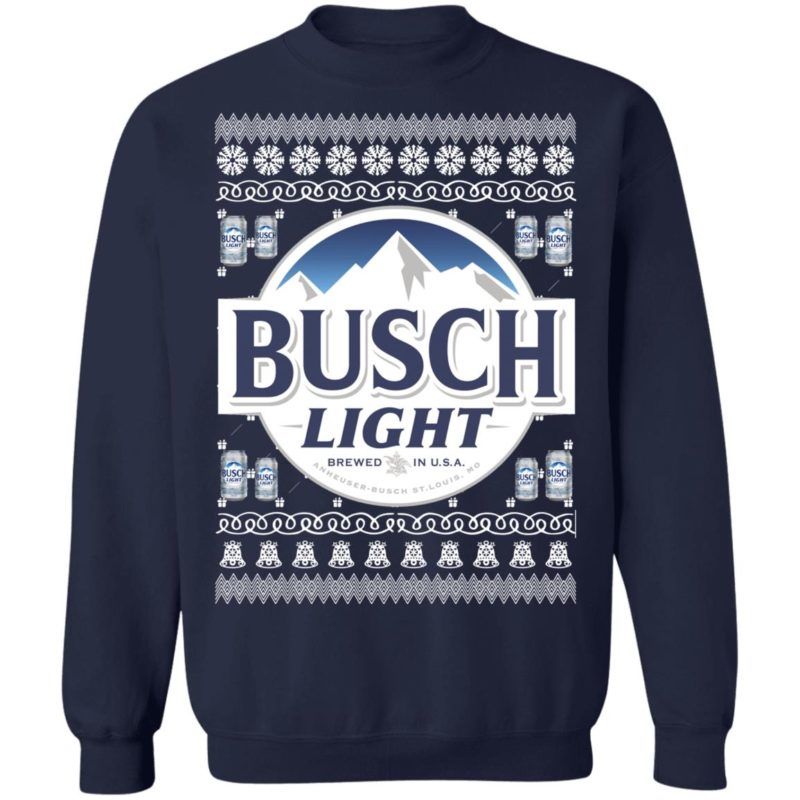 Busch Light Beer Ugly Christmas Sweater