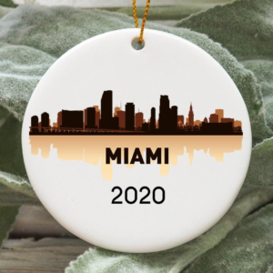 Miami City 2020 Christmas Tree Ornament