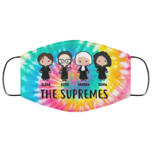 Tie Dye RBG The Supremes face mask