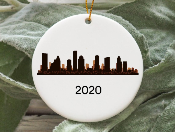 Houston City 2020 Christmas Tree Ornament