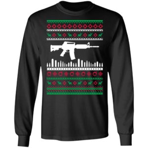 AR15 Machine Gun Ugly Christmas Sweater