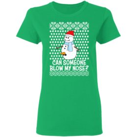Can Someone Blow My Nose Rude Snowman Offensive Adult Humour Ugly Christmas Sweater